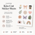 Personalized Kiss-Cut Sticker Sheets | Use Your Own Custom Design